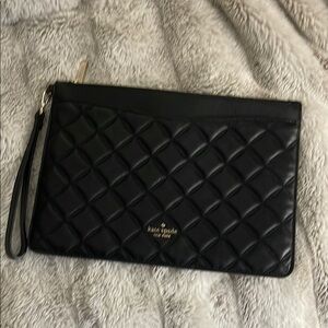 Kate Spade Black Quilted Wristlet